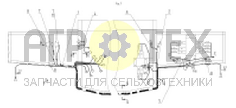 Чертеж Монтаж жгутов площадки входа (101.10.07.000)